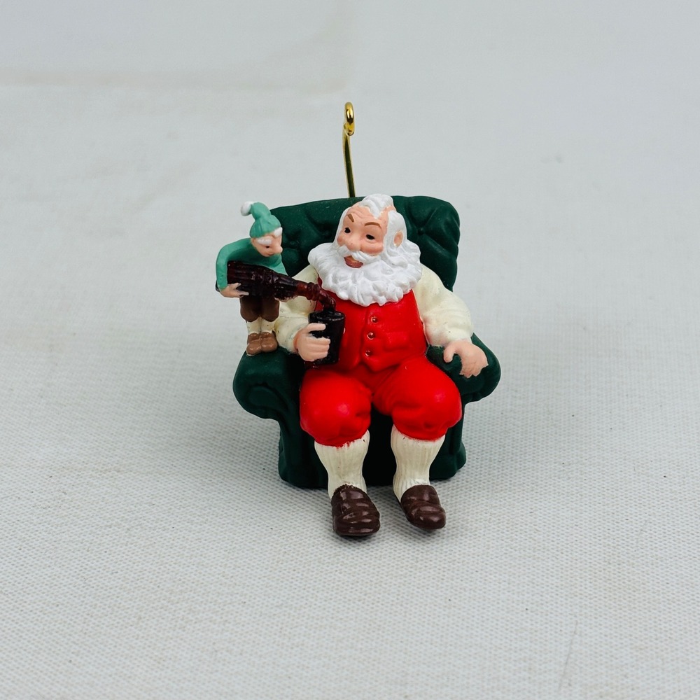 Hallmark Coca-Cola Time Santa Elf Coke Miniature Ornament Christmas Keepsake - Picture 4 of 6